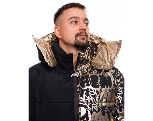 Zimní Bunda Sprayground Gold Graffiti Down Jacket (péřovka) Black / Gold
