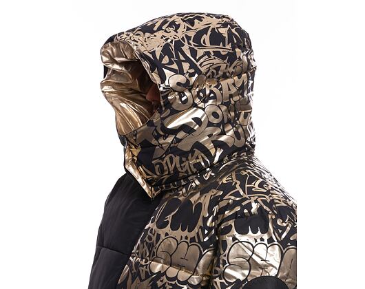 Zimní Bunda Sprayground Gold Graffiti Down Jacket (péřovka) Black / Gold