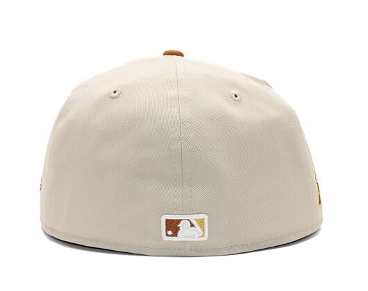 Kšiltovka New Era 59FIFTY MLB Boucle Anaheim Angels Stone / Caramel Brown / Pineapple