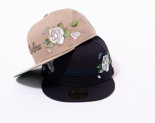 Kšiltovka New Era 59FIFTY Flower Icon Ash Brown