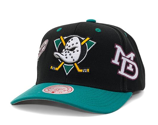 Kšiltovka Mitchell & Ness Overbite Pro Snapback Vntg Anaheim Ducks Black