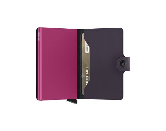 Peněženka Secrid Miniwallet Matte Dark Purple-Fuchsia