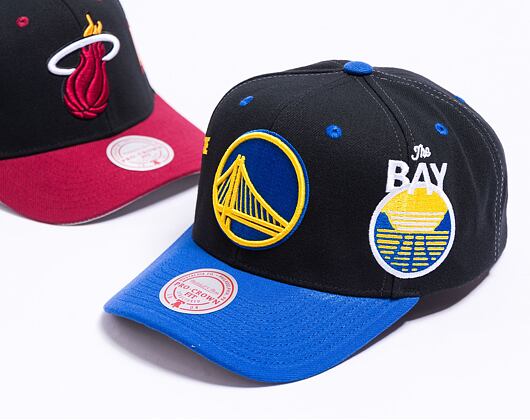 Kšiltovka Mitchell & Ness Overbite Pro Snapback Golden State Warriors Black