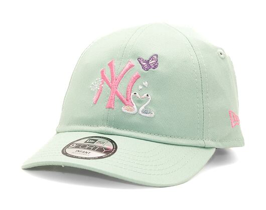 Dětská kšiltovka New Era 9FORTY Kids MLB Icon New York Yankees Fresh Mint / White
