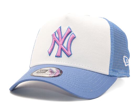 Kšiltovka New Era 9FORTY A-Frame Trucker MLB Style Activist New York Yankees Cooperstown Copen Blue 