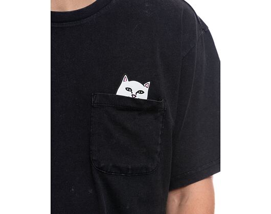 Triko RIP N DIP Lord Nermal Pocket Tee Black Mineral Wash