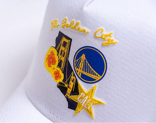 Kšiltovka New Era 9FORTY A-Frame Trucker NBA Golden State Warriors - White