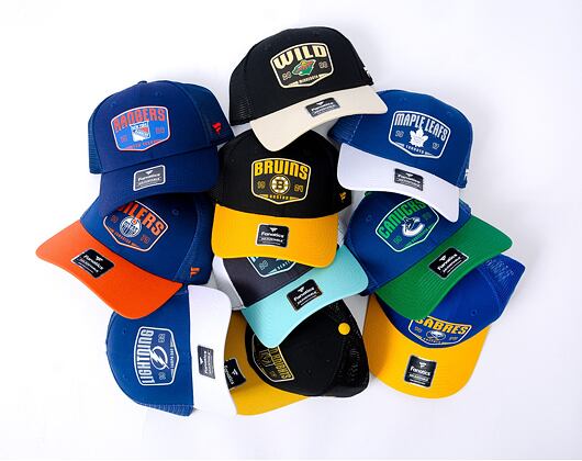 Kšiltovka Fanatics - Vancouver Canucks - A/CAP Structured Adjustable Meshback - Blue Cobalt/Kelly Gr