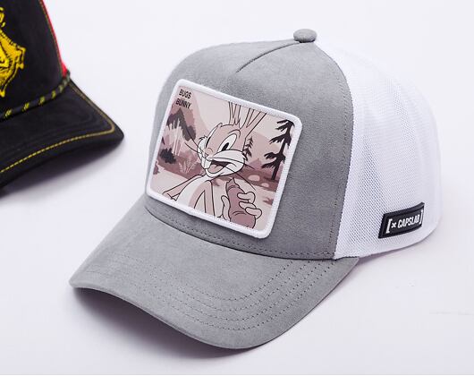 Kšiltovka Capslab - Looney Tunes - Bugs Bunny - Grey/White
