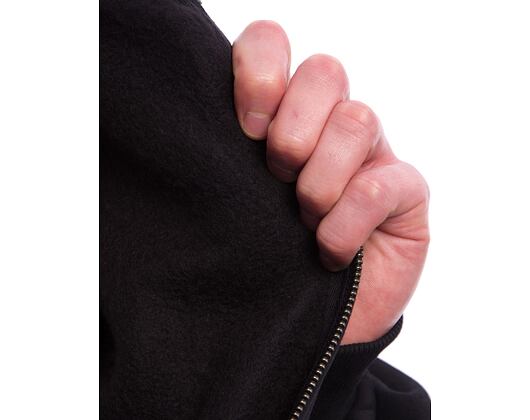 Mikina Karl Kani - Woven Signature Chrome Zip Hoodie - black