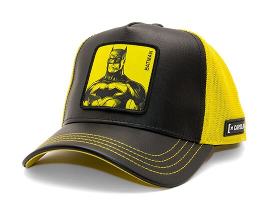 Kšiltovka Capslab - Trucker DC Comics - Batman PU - Black / Yellow