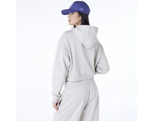 Dámská Mikina New Era - MLB Graphic Crop Hoodie - NY Yankees - Stone