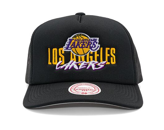 Kšiltovka Mitchell & Ness - Los Angeles Lakers - Year Of The Snake Trucker - Black