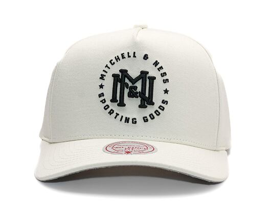 Kšiltovka Mitchell & Ness - Branded - Interlock Crest Pro Snapback - Cream