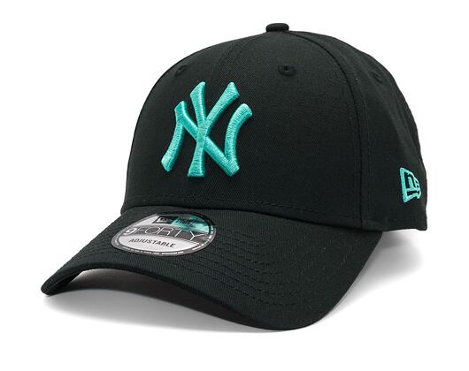 Kšiltovka New Era - MLB League Essential 9FORTY - NY Yankees - Black / Teal