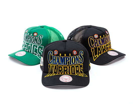 Kšiltovka Mitchell & Ness - NBA Big Champ Trucker - Golden State Warriors - Black