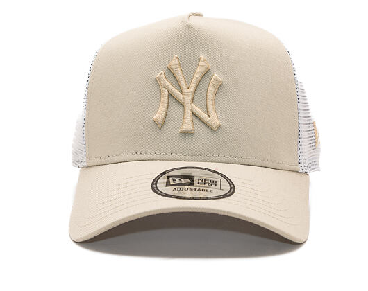 Kšiltovka New Era - MLB League Essential 9FORTY Trucker - NY Yankees - Stone