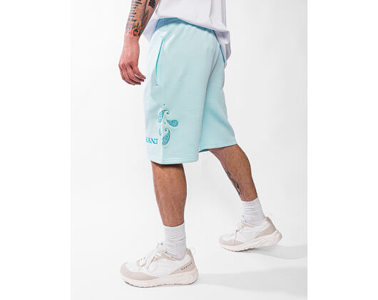 Kraťasy Karl Kani - Retro Paisley Sweat Shorts - Turquoise
