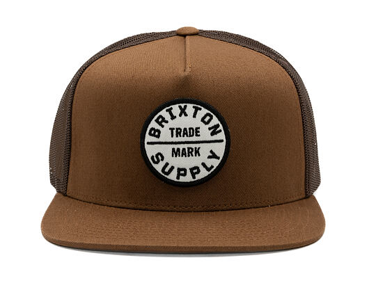 Kšiltovka Brixton - Oath Mp Trucker Hat - Pinecone Brown/Pinecone Brown