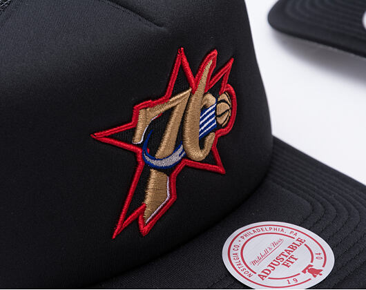 Kšiltovka Mitchell & Ness - Hidden Trucker Hwc - Philadelphia 76Ers - Black