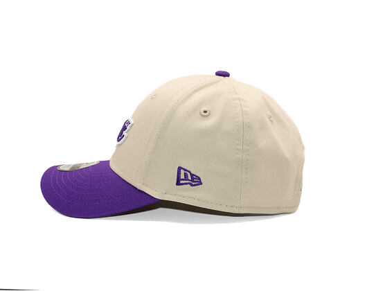 Dětská Kšiltovka New Era - NBA Color Block 9FORTY - LA Lakers - Stone / Purple