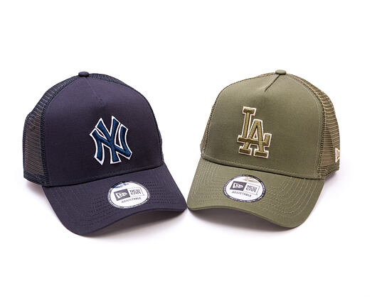 Kšiltovka New Era - MLB Outline 9FORTY Trucker - NY Yankees - Navy