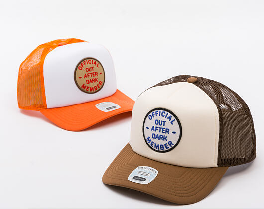 Kšiltovka Brixton - Out After Dark Np Hp Trucker H - Pinecone Brown/Whitecap