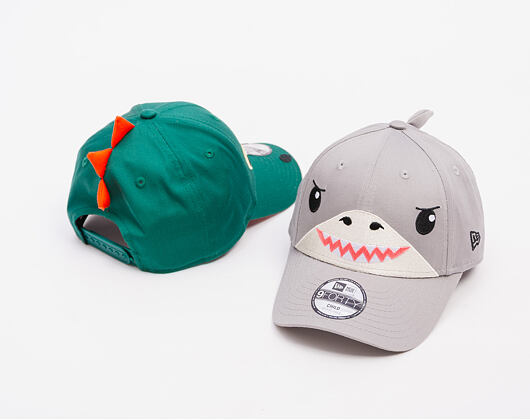 Dětská Kšiltovka New Era - Monster Face 9FORTY - Grey