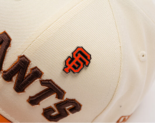 Kšiltovka New Era - MLB 1984 ASG Pin Pre-Curved 59FIFTY - SF Giants - Cream / Brown