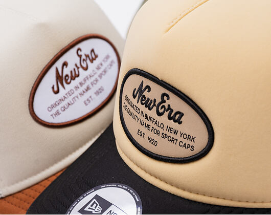 Kšiltovka New Era - Western Oval Patch Foam 9FORTY Trucker - Black / White