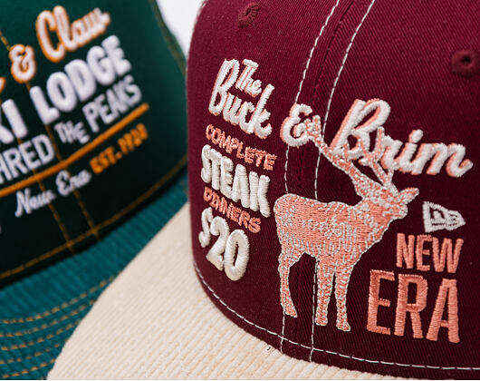 Kšiltovka New Era - Wild Cord 9FIFTY - Burgundy / Stone