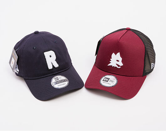 Kšiltovka New Era - Seasonal 9FORTY Trucker - AS Roma - Burgundy
