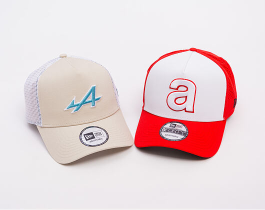 Kšiltovka New Era - F1 Seasonal POP 9FORTY Trucker - Alpine Racing - Stone