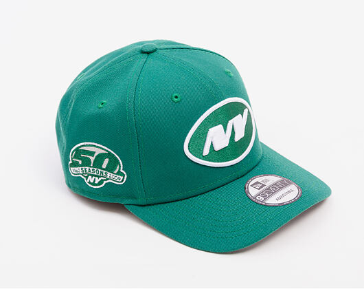 Kšiltovka New Era - NFL Anniversary Patch 9SEVENTY Stretch-Snap - NY Jets - Emerald Green