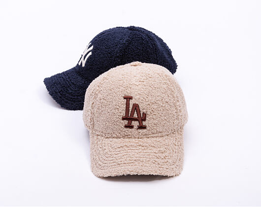 Kšiltovka New Era - MLB Borg Teddy Fleece 9FORTY - LA Dodgers - Cream
