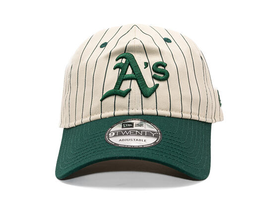 Kšiltovka New Era - MLB Pinstripe 9TWENTY - Oakland Athletics - Dark Green