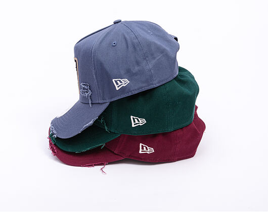 Kšiltovka New Era - Buffalo Distressed Patch 9FORTY A-Frame - Dark Green