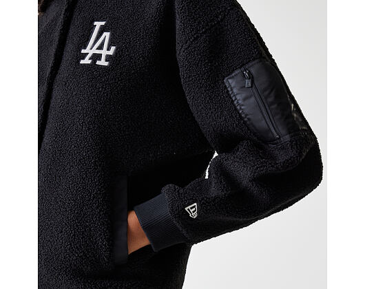 Dámská Bunda New Era - MLB Sherpa Bomber - LA Dodgers - Black