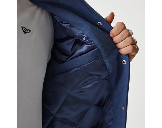 Bunda New Era - NBA Patch Varsity Jacket - LA Lakers - Muted Indigo