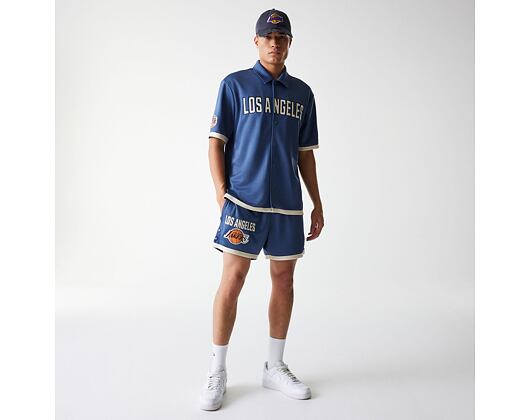 Dres New Era - NBA Button Jersey Shirt - LA Lakers - Muted Indigo