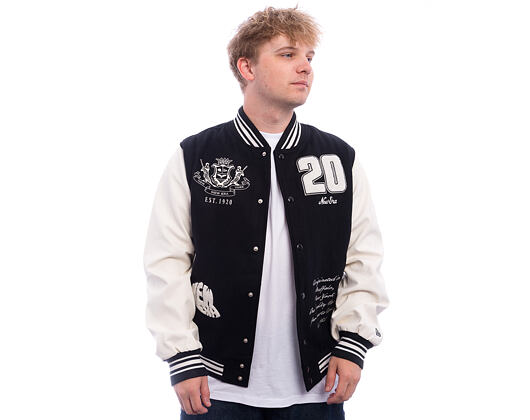 Bunda New Era - Patch Varsity Jacket - Black