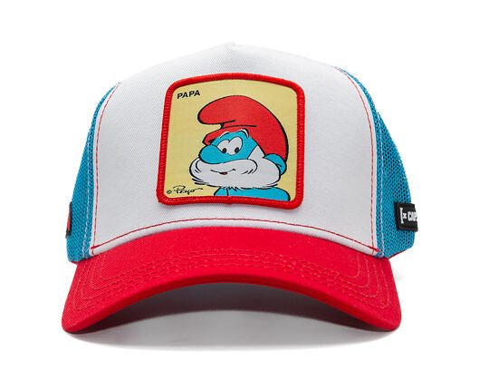 Kšiltovka Capslab - Smurfs Trucker - Papa - Red / Blue