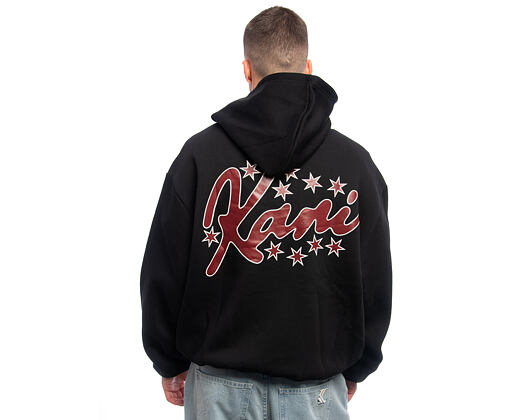 Mikina Karl Kani - Signature Star Print Os Hoodie - Black