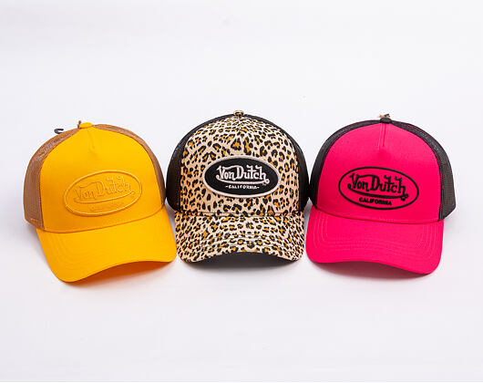 Kšiltovka Von Dutch - Trucker - Rubber Logo Pink/Black