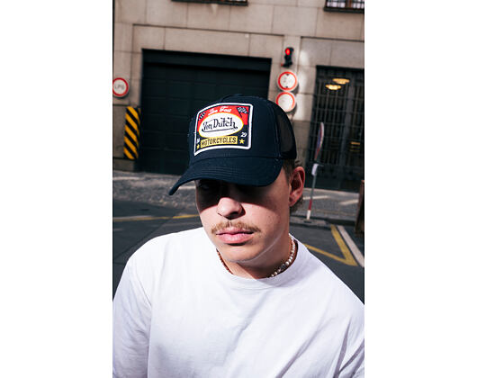 Kšiltovka Von Dutch - Trucker - Live Fast - Black/Black