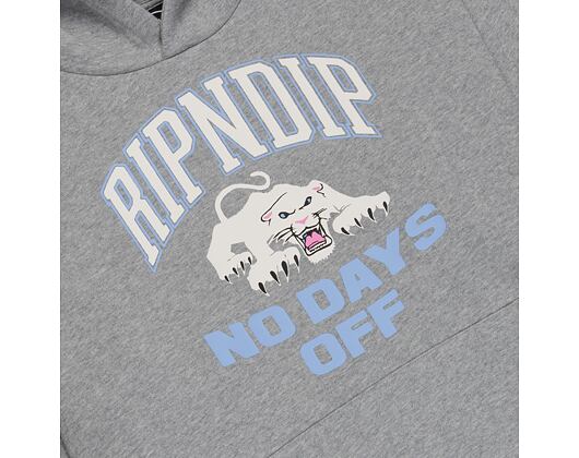 Mikina Rip N Dip - White Panther Hoodie - Heather Grey