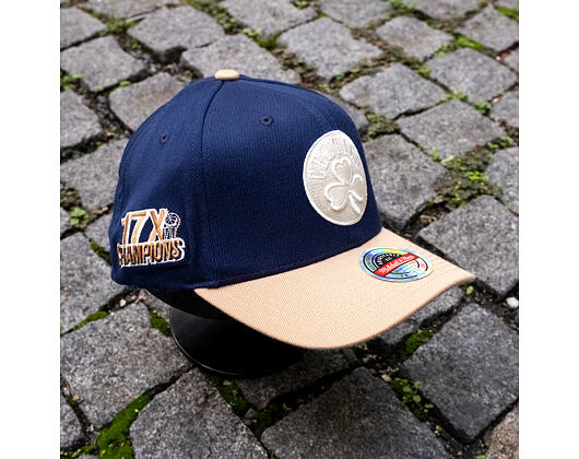 Kšiltovka Mitchell & Ness - Sand Storm Classic Red - Boston Celtics - Navy/Sand