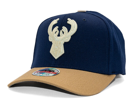 Kšiltovka Mitchell & Ness - Sand Storm Classic Red - Milwaukee Bucks - Navy/Sand
