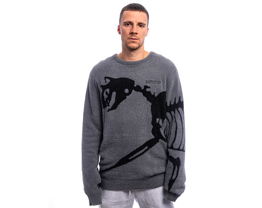 Svetr Rip N Dip - Fossil Mohair Knit Sweater - Charcoal