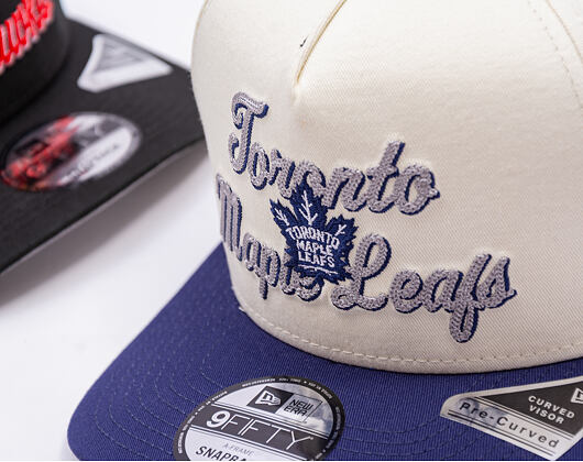 Kšiltovka New Era - NHL Chainstitch 9FIFTY A-Frame - Toronto Maple Leafs - Chrome White